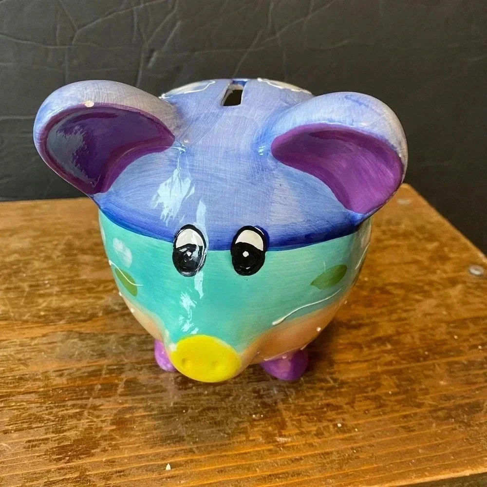 Tampa Cute Multi Color Print Piggy Bank